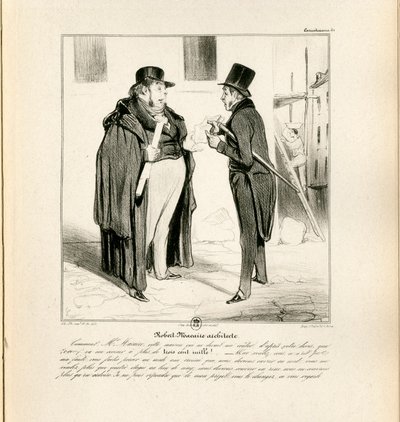 Le Charivari, Satirisch in N & B door Honoré Daumier