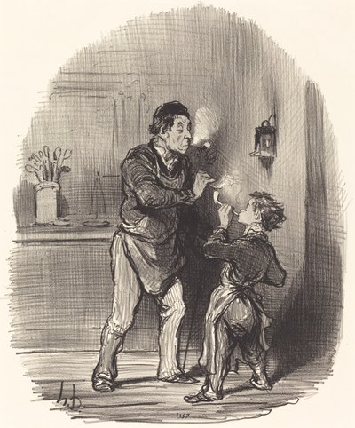 De Filosoof Chiffonnier door Honoré Daumier