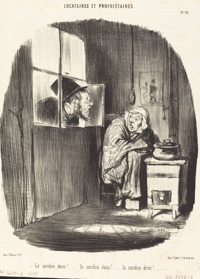 Le Cordon donc!... door Honoré Daumier