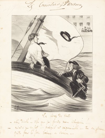 De Windvlaag door Honoré Daumier