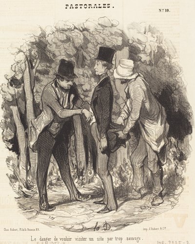 Het gevaar van... een te wilde plek bezoeken door Honoré Daumier