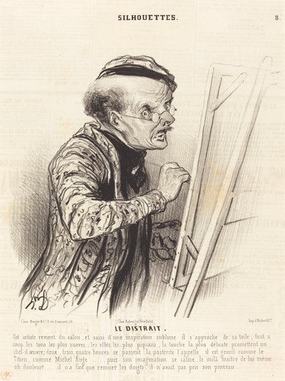De Vergeetachtige door Honoré Daumier