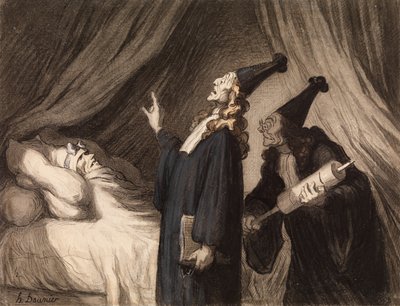 Le Malade Imaginaire, c.1850 door Honoré Daumier