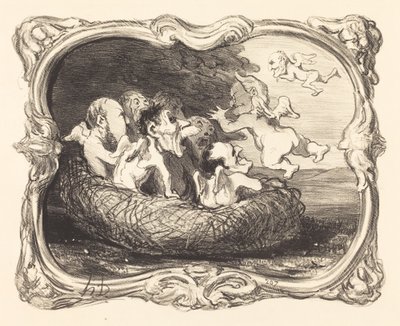 Het Verlaten Nest door Honoré Daumier