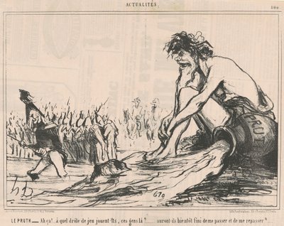 De Pruth door Honoré Daumier