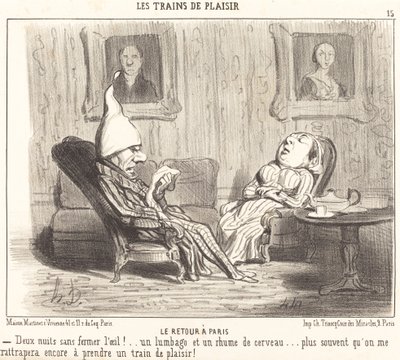 De Terugkeer naar Parijs door Honoré Daumier