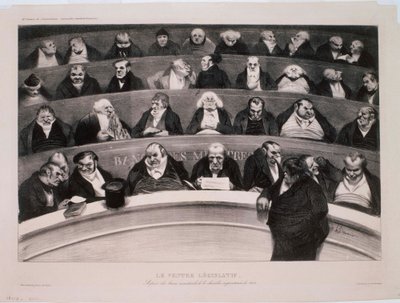 De wetgevende buik door Honoré Daumier