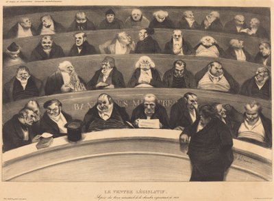 De wetgevende buik door Honoré Daumier