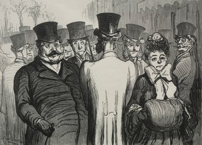 Le boulevard des Italiens door Honoré Daumier