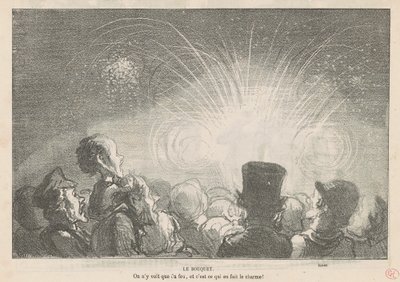 Het boeket door Honoré Daumier