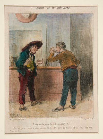 Le charbonnier aime etre (est maitre) chez lui, uit Le Chapitre des Interpretations door Honoré Daumier