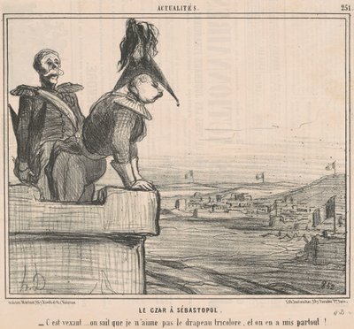 De tsaar in Sebastopol door Honoré Daumier