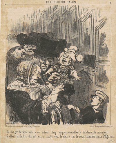 Het gevaar om kinderen te laten zien... door Honoré Daumier