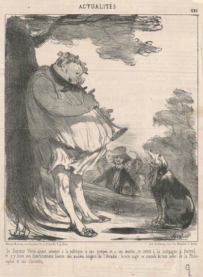 Dokter Véron... in Auteuil... door Honoré Daumier
