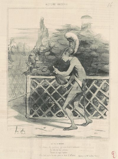 De draad van Ariadne door Honoré Daumier