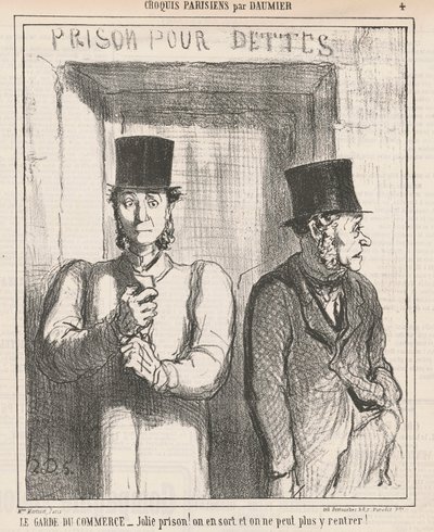 De bewaker van de handel door Honoré Daumier