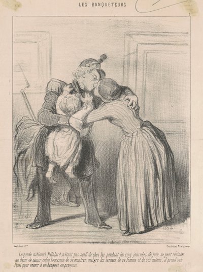 De Nationale Wacht Rifolard ... door Honoré Daumier