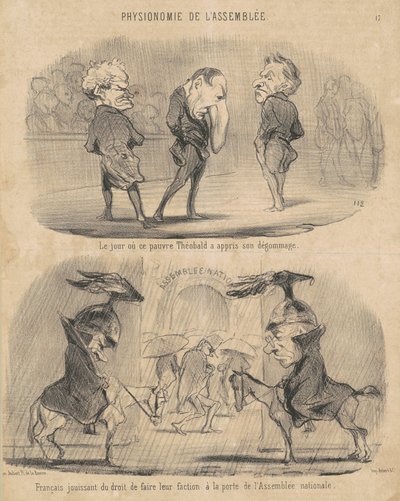 De dag dat... Théobald hoorde van zijn degradatie door Honoré Daumier