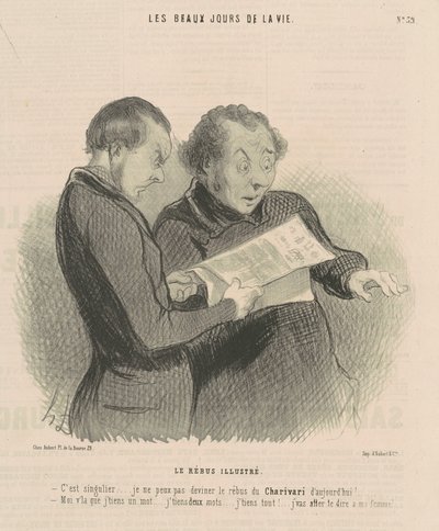 De geïllustreerde rebus door Honoré Daumier
