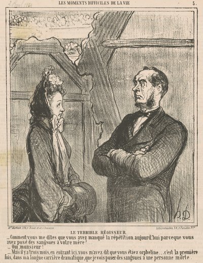 De verschrikkelijke regisseur door Honoré Daumier