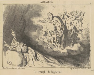 De triomf van het heidendom door Honoré Daumier