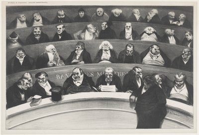 De wetgevende buik door Honoré Daumier
