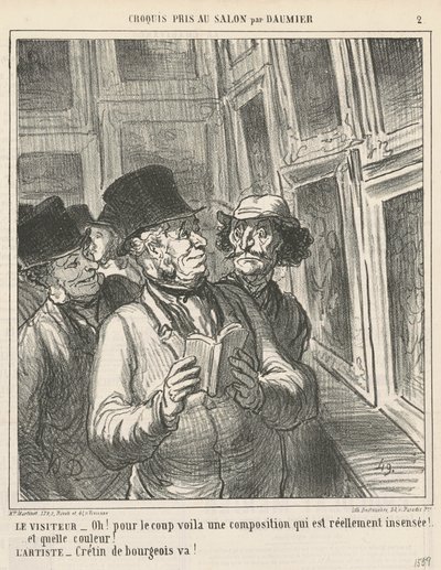 De bezoeker door Honoré Daumier