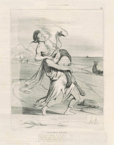De ontvoering van Helena door Honoré Daumier