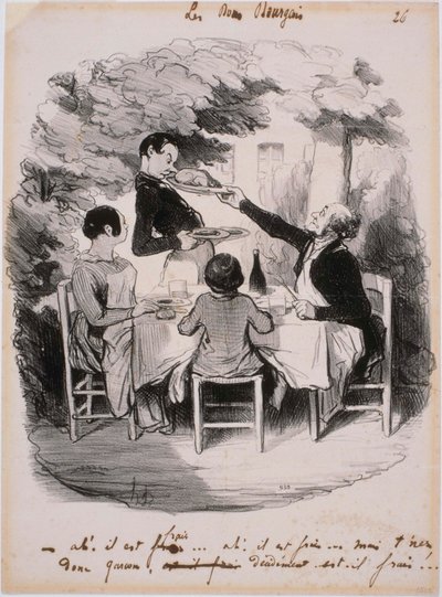 De Goede Burgers - Ah! Het is vers... Maar neem dan jongen door Honoré Daumier