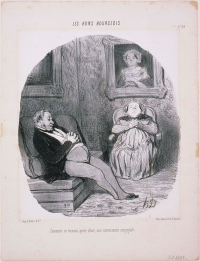 De Goede Burgers - Hoe eindigt... Een echtelijk gesprek door Honoré Daumier