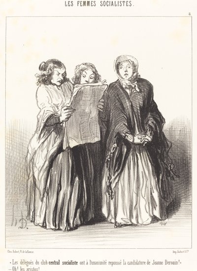 De afgevaardigden van de socialistische centrale club hebben afgewezen... door Honoré Daumier