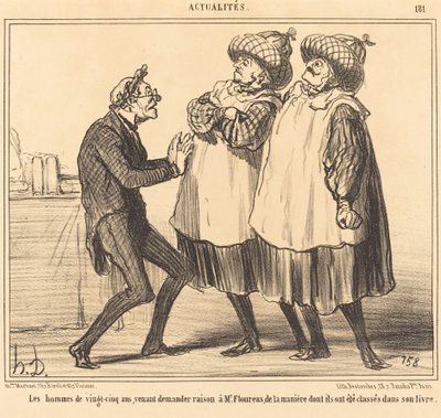 De Mannen van vijfentwintig jaar... door Honoré Daumier