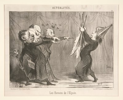Les Horaces de l door Honoré Daumier