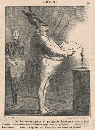De bondgenoten bereiden zich voor om de operaties voort te zetten door Honoré Daumier