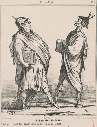 De moderne auguren door Honoré Daumier