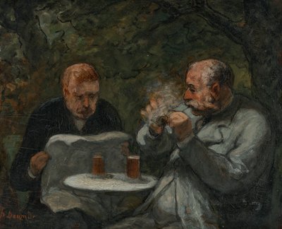 Bierdrinkers door Honoré Daumier
