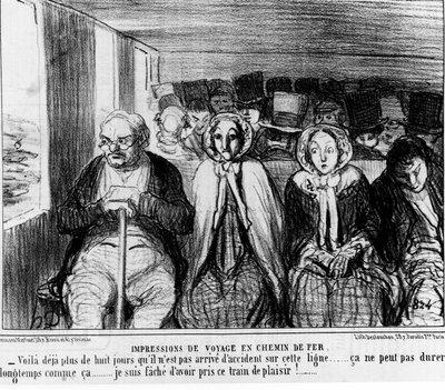 De spoorwegen - door Daumier, in 