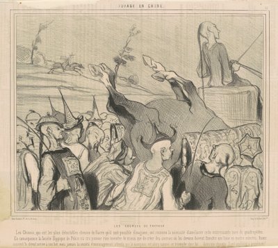 De paardenraces door Honoré Daumier