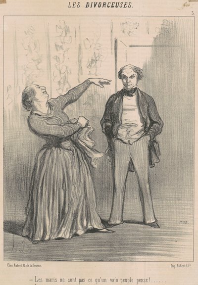 De echtgenoten zijn niet wat een ijdel volk denkt! door Honoré Daumier