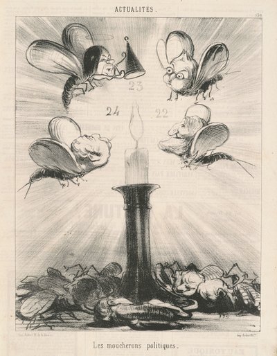 De politieke muggen door Honoré Daumier
