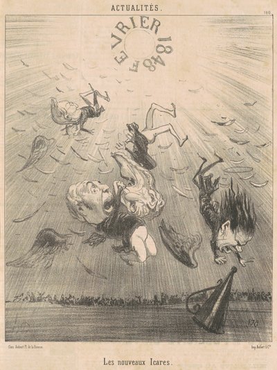 De nieuwe Icarussen door Honoré Daumier