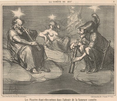 De planeten zelf zijnde in ... door Honoré Daumier