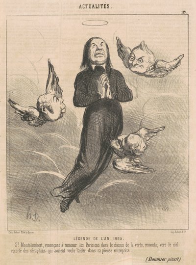 Legende van het jaar 1850 door Honoré Daumier