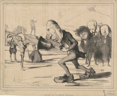 Het uur van terugkeer naar de klas door Honoré Daumier