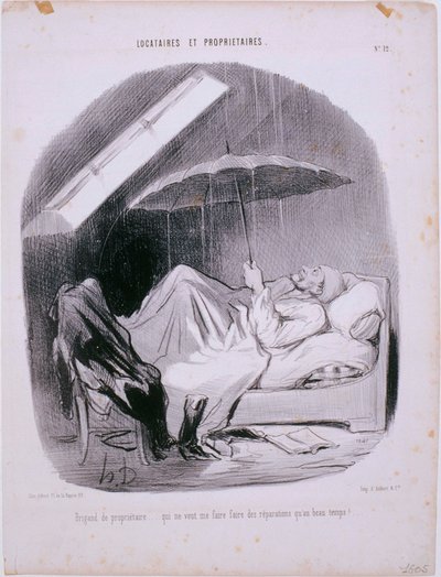 Huurders en Eigenaren - Schurk van een Eigenaar door Honoré Daumier