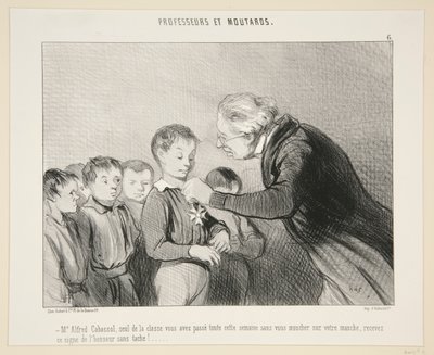 M Alfred Cabassol..ontvang dit teken van de door Honoré Daumier