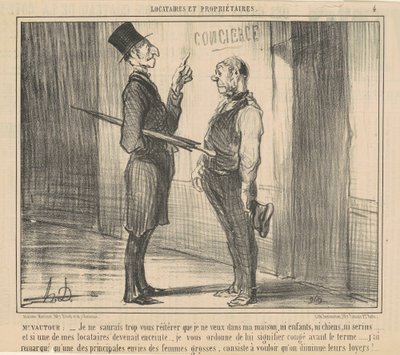 M. Vautour: Ik zou niet weten... door Honoré Daumier