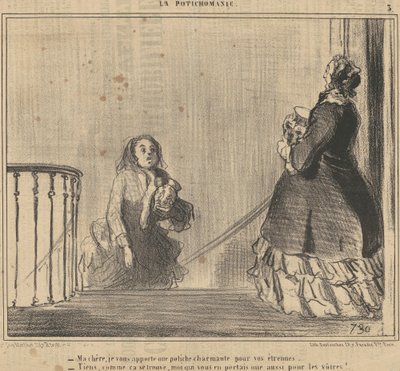 Mijn liefste, ik breng je een potje door Honoré Daumier