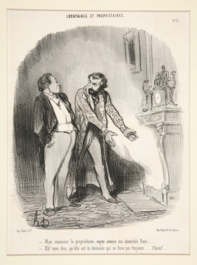 Mais monsieur le proprietaire door Honoré Daumier