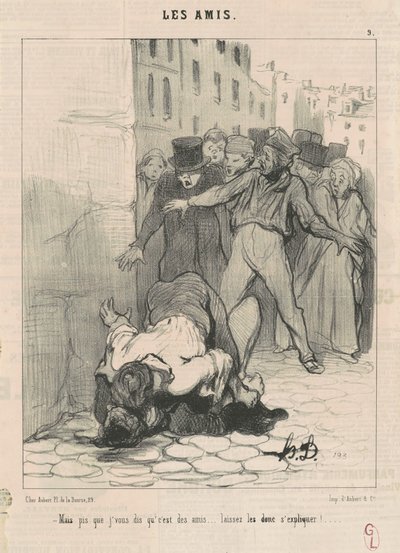 Maar ik zeg je dat het vrienden zijn door Honoré Daumier